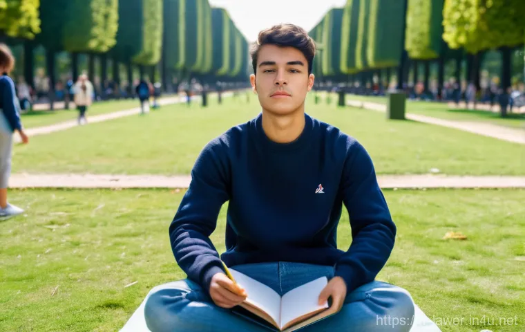 변호사 시험 대비 모의시험 활용법 - **Prompt:** A diverse group of three French law students, all in their early twenties and dressed in...