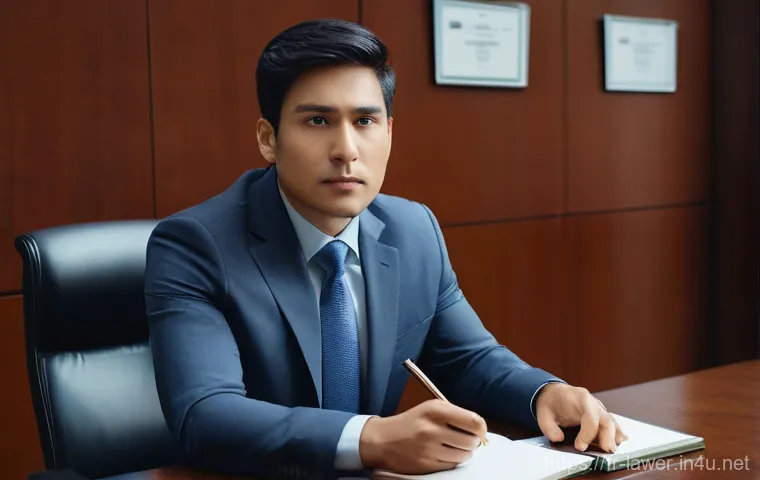 변호사 실무에서 자주 접하는 법적 분쟁 - **"Navigating Digital Dangers: Protecting Personal Data Online"**
    A young adult, wearing a comfo...