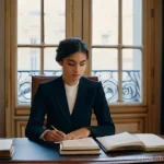 법률 변호사의 인턴십 경험 중요성 - **A young, dedicated law intern in a classic French law firm:**
    "A highly focused young law inte...