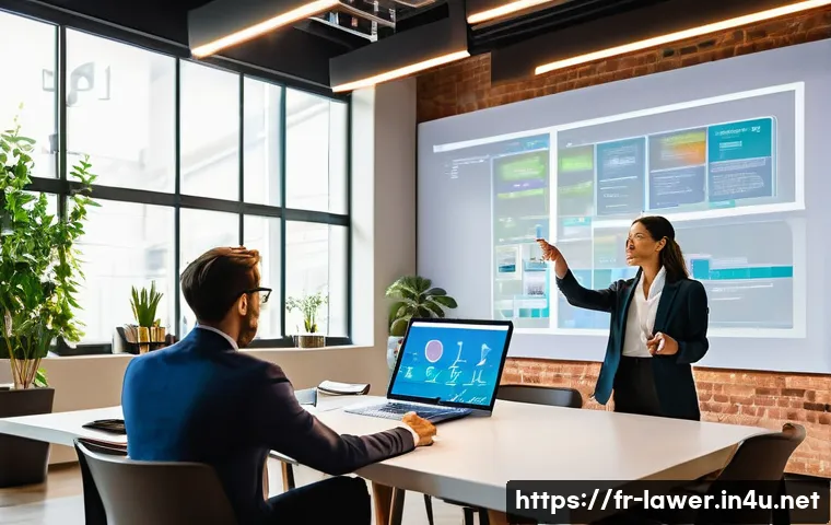 변호사 경력을 활용한 비즈니스 사례 - **Prompt 1: LegalTech Innovators Collaboration**
    A diverse group of professionals, including a s...